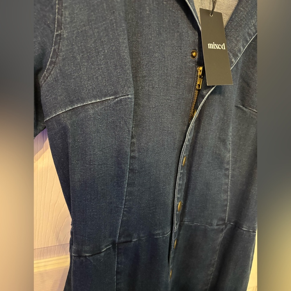 Denim Blue Jumpsuit - Picture 5 of 6